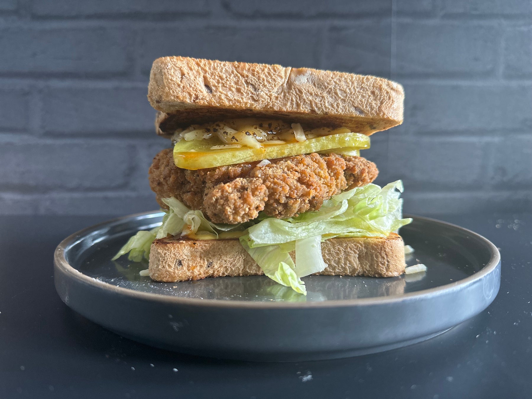 Picture of fried chicken sandwich