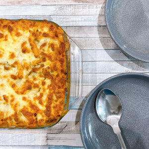 Creamy Chicken Pasta Bake with Mushroom & Broccoli