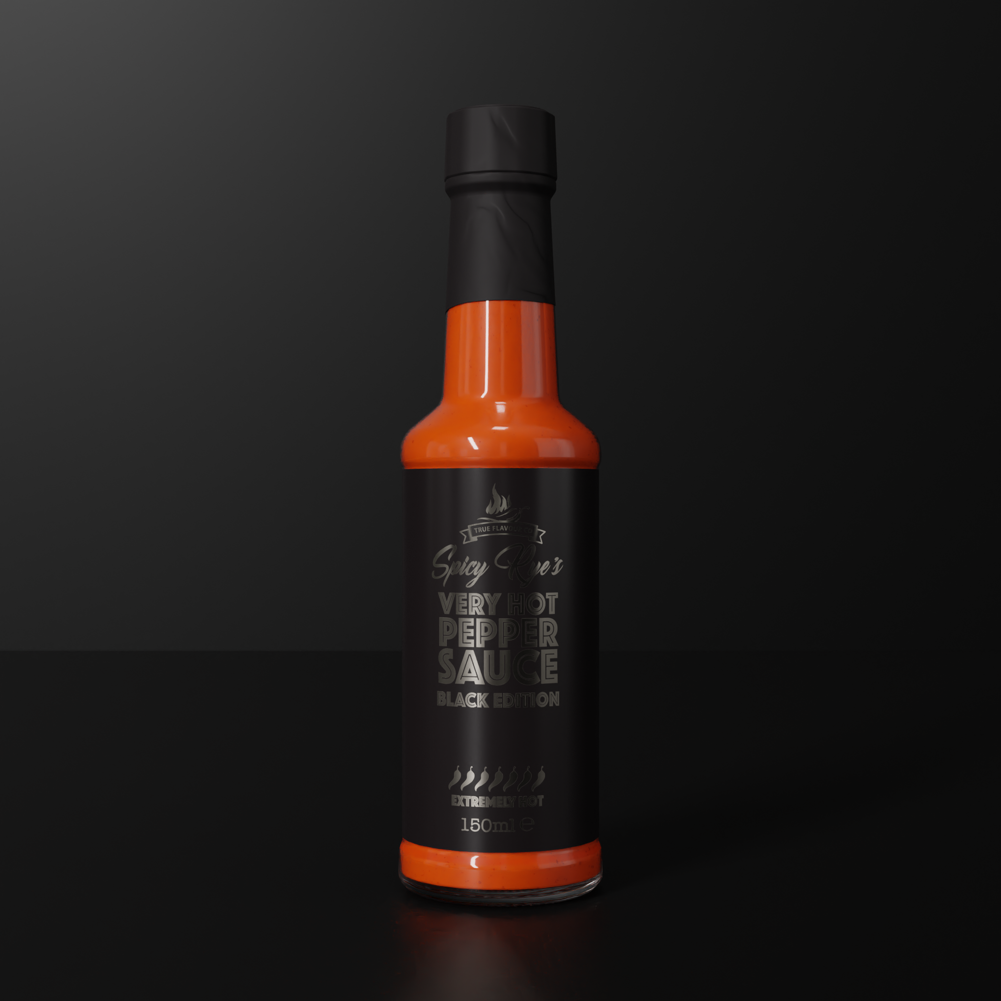 Very Hot Pepper Sauce - Black Edition